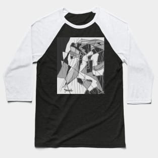 Black and white 1 Baseball T-Shirt